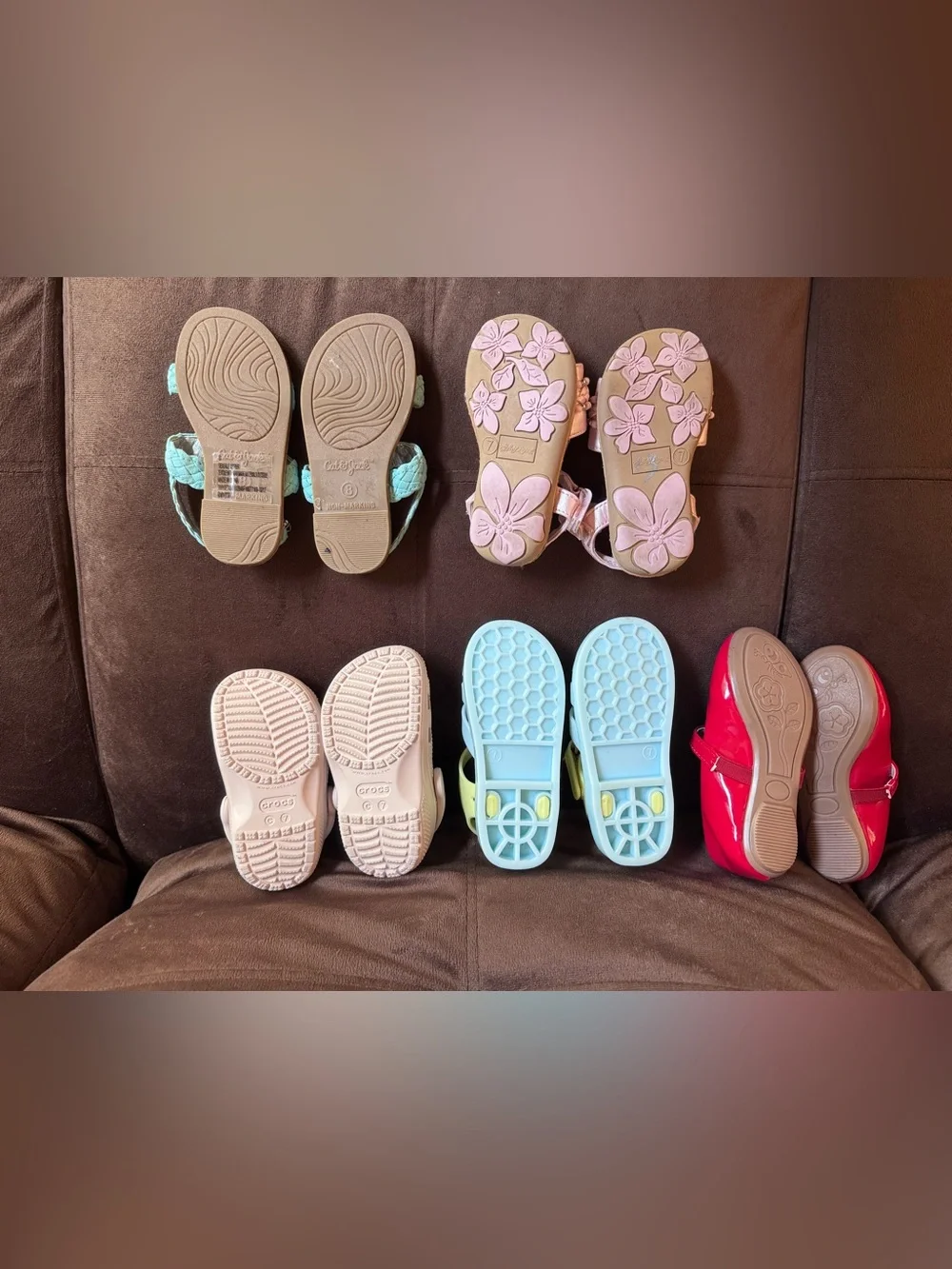 Kids Braided Strap Sandals in Light Blue - Cute Summer Footwear bundle.
